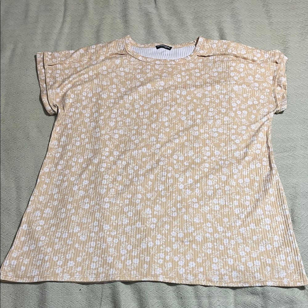 Floral Beige Women's Top